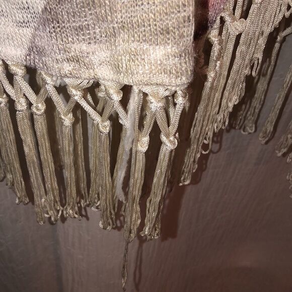 American Rag S Knit Floral Open Front Tasseled Hem Cardigan Kimono Duster - Picture 10 of 12